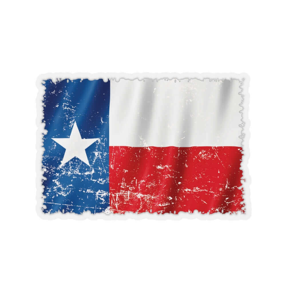 Texas Flag BBQ Sticker