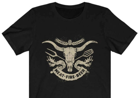 Meat Fire Beer Barbecue T-Shirt