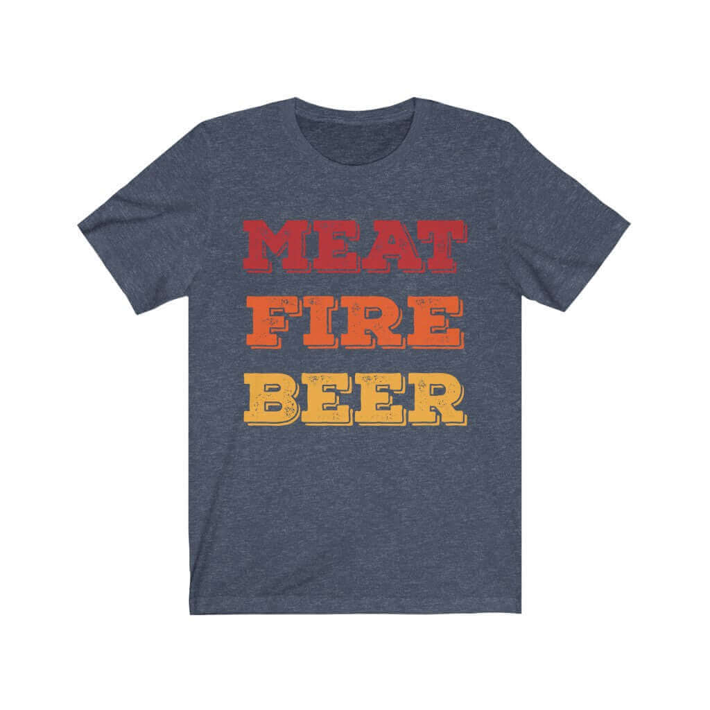 Meat Fire Beer Barbecue T-Shirt