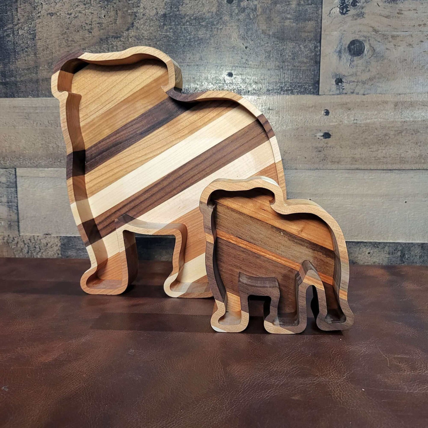 Bulldog Wood Tray