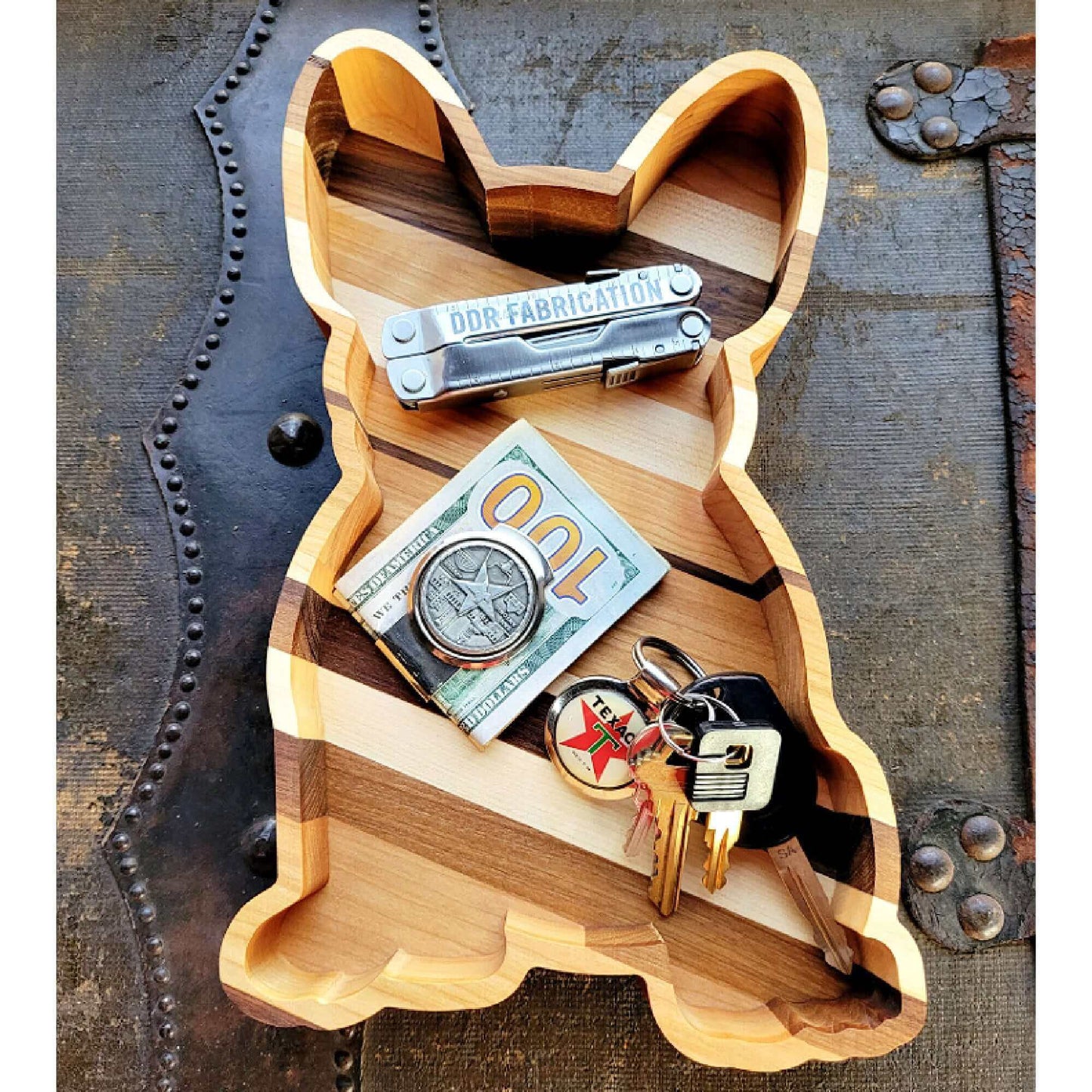 French Bulldog Wood Tray