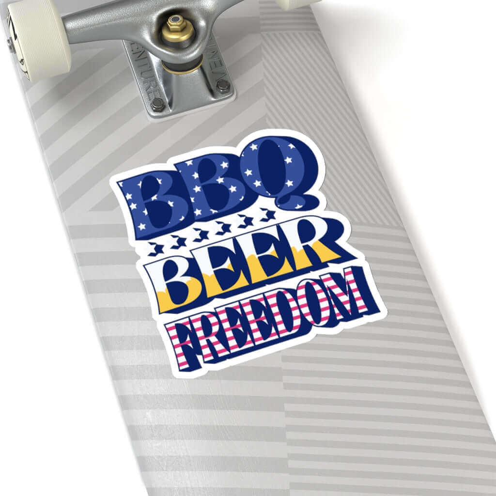 BBQ Beer Freedom BBQ Sticker